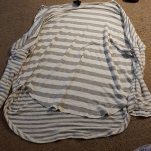 High-low long sleeve shirt